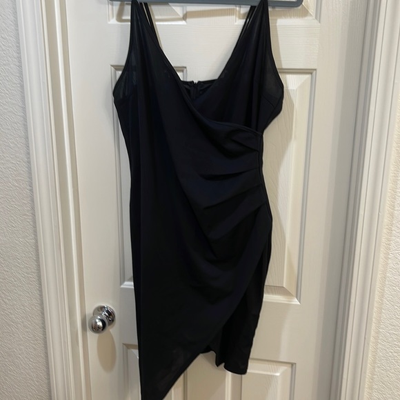 SHEIN Dresses & Skirts - Plus size Ruched front wrap spaghetti strap dress